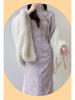 2025 New Autumn Purple Qipao with Inverted Sleeves – Gentle and Brightening for Young Women