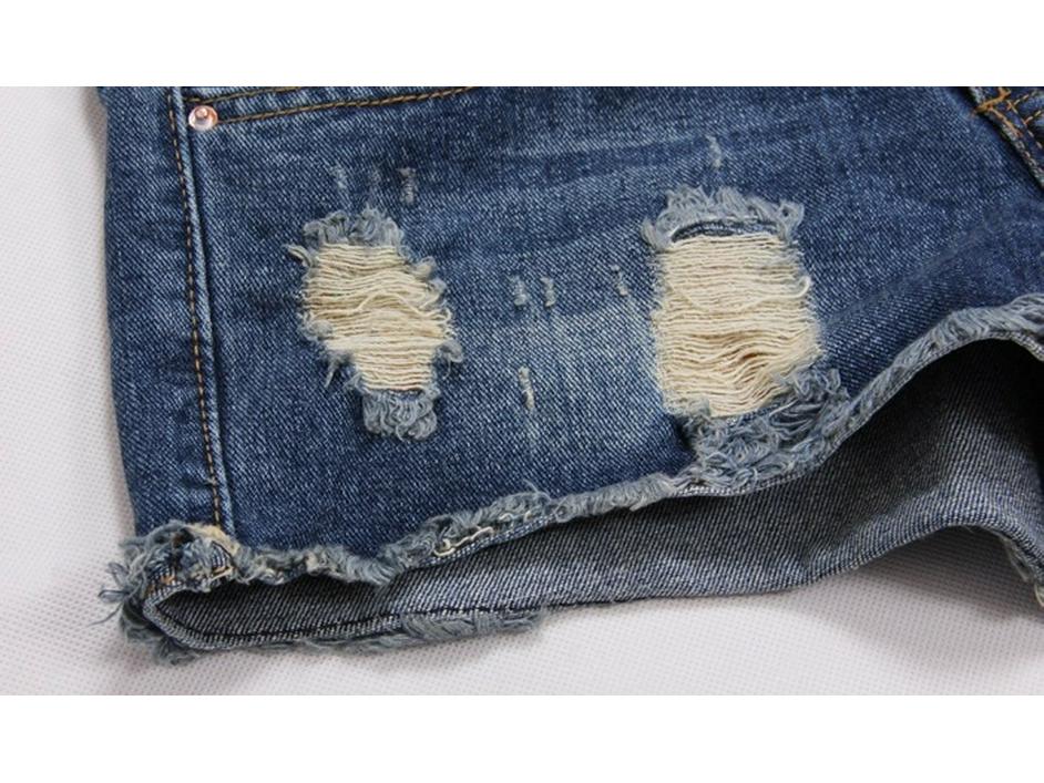 Women's Plus Size Korean Style Ripped Denim Shorts – Summer 3/4 Hot Pants