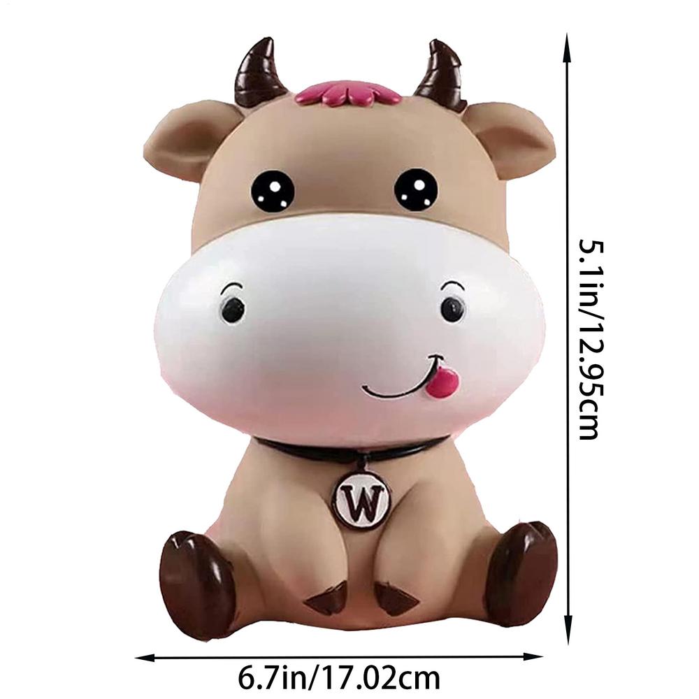 Cow Money Bank Cute Animal Cow Coin Storage Bank Funny Decorative Money Storage Jar for Boys Girls Child Birthday gift