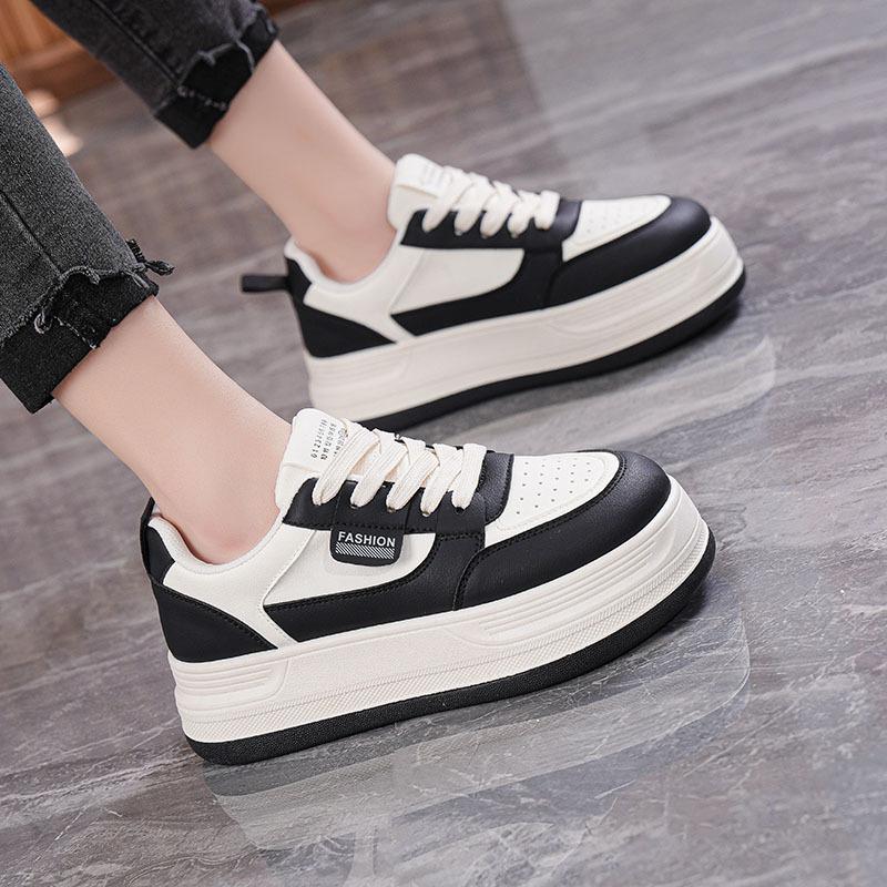 Nouveauté automne chaussures décontractées plateforme muffin style ins chaussures de skate pour étudiant MR