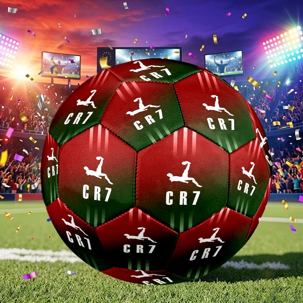 1pc Ronaldo Manchester Soccer Ball Size 5, Suitable for Practice Matches/tournament Training,Lightweight and Durable. cl70220