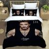 3D Johnny Hallyday bedruckte Bettwäsche-Sets exquisites Bettwaren-Set Bettbezug Steppbett-Set Bettwäsche-Set Luxus Geburtstagsgeschenk