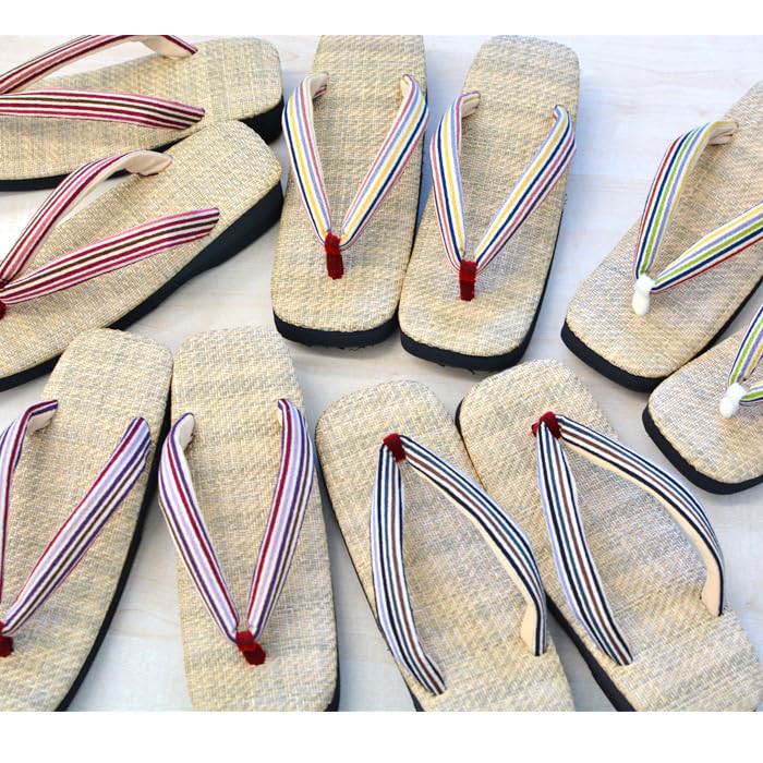 Takeharu Setta Made in Sponge Easy to Zori Sandals with Available in Various Oval Shape Sandals, Japan, Panama-Style Sole, Wear, Women's Straps,