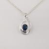 London Blue Topaz Gemstone 925 Sterling Silver Women's Jewelry Elegant Zircon Pendant 1.4" For Wedding Gift CZP-16-10
