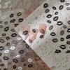 3D Embossed Black Lip Print Nail Art Stickers - Dark, Self-Adhesive DIY for Hot Girl Style