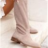 Dropshopping Winter New Casual Low-heeled Women's Boots Suede High Boots Women's