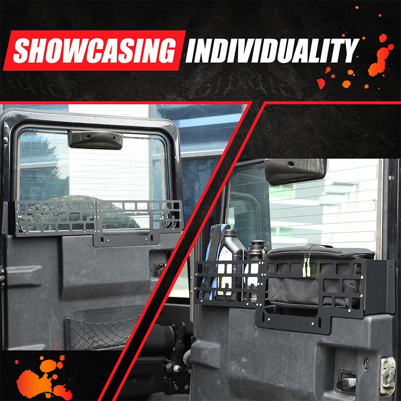 For Land Rover Defender 2004-2019 Car Tailgate Glass Window Storage Fence Bracket Storage Bracket Car Modification