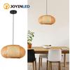 JOYINLED 40/50/60/80cm Bamboo Rattan Chandelier Basket Weave Bamboo Pendant Light Eco-Friendly Hanging Lamp Dining Room Lighting