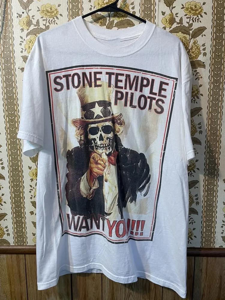 Редкий! Группа Stone Temple Pilots Белая Футболка Унисекс Концерты до 5XL SN517 Унисекс Футболка XXXXL