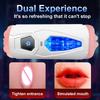 2 IN 1 Automatic Double Headed Masturbators Cup Male Vaginas Vacuum Pocket Pussy Training Extension Sex Machine For Adult Men