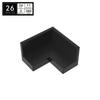 BRICKE 2x2x1 Corner Wall Plate, Compatible with Lego 91501 31959 Small Building Blocks