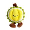 Fruit Doll Fruit Durian Plush Keychain Fluffy Soft Durian Plush Doll Pendant Cartoon Collection Durian Plush Toy Keychain