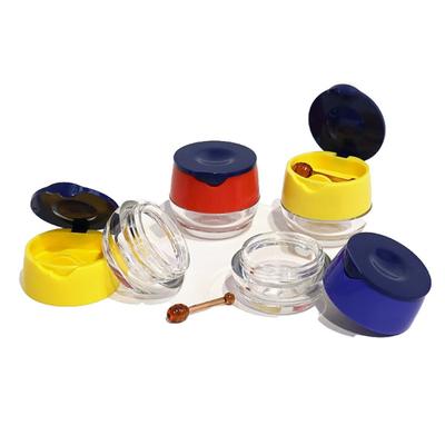 Dudak Balsamı Kapları Şeffaf Mini Kavanozlar Güzellik Kremleri için Flip Top Makyaj Kutusu Taşınabilir Hafif Seyahat Küçük Dudak Balsamı Kabı