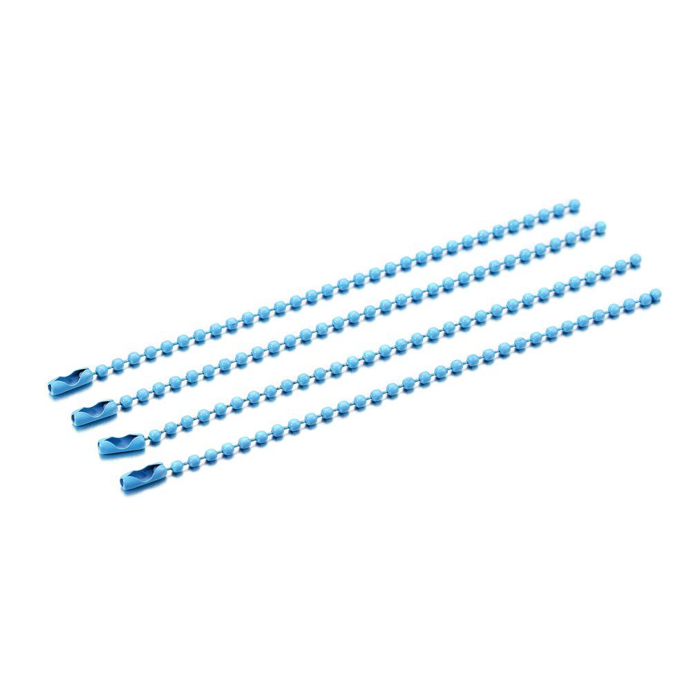 Farebná 11 cm kovová guľôčková retiazka na DIY šperky, kľúčenky