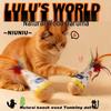 Cat Daruma Toy: Scratch & Bite-Resistant Feather Teaser for Self-Amusement, Stress Relief, and Energy Expenditure