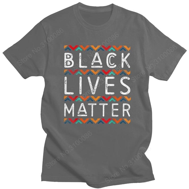 

2020 Retro Black Lives Matter T Shirt Homme Cotton African American Pride Tee Summer Human Rights Slogan Tshirt Apparel Gift S