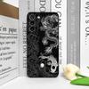 Ästhetische Stilvolle Coole Schwarze Drachen-Aufdruck Handyhülle für OnePlus 12 13 R 11 10 9 Pro Nord 4 2T CE5 CE2 ACE2 ACE3 5G Weiche Hülle
