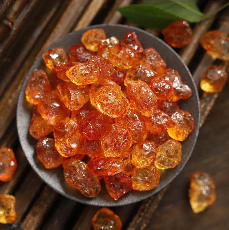 Large Particle Pearl Peach Gum: Artificially Refined & Machine Trimmed