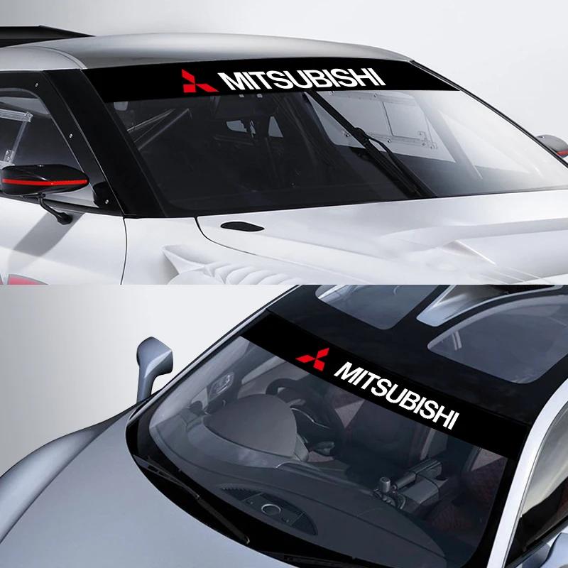 Car Front Windshield Stickers Front and Rear Decorative Decals Stickers For Mitsubishi ASX Lancer Pajero Outlander EVO EX Pajero