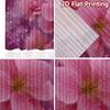 2D FLAT PRINTING 2pcs Curtains (Without Rod) Floral Pink Elegance Popular Curtain Fabric Durable 100% Polyester Fabric Curtains
