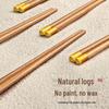 Non-slip Wooden Chicken Wing Chopsticks - Family Set (10 or 20 Pairs)