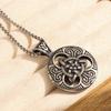 304 Stainless Steel Men's Celtic Knot Pendant Necklace
