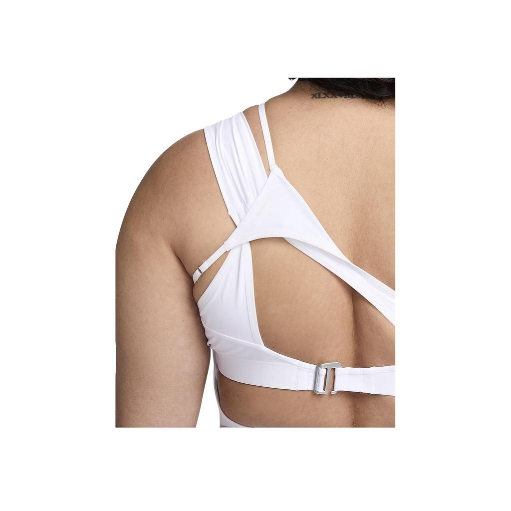 Nike X Jacquemus Co-Branded SS24 Solid Color Stretch Cut-Out Jumpsuit Women Jumpsuit White FJ3284-100