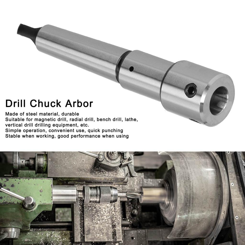 Drill Chuck Arbor Drill Chuck Arbor Morse Shank Annular Cutter Industrial Hardware Tool MT3‑19.05mm MT3‑19.05mm Drill Sleeve