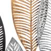 Déco murale métal "Feuilles" 37 x 65 cm Atmosphera