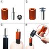 Bicycles Fork Star Nut Installation Tool Set, Bike Fork Installer Setting, Bike Headset Driver DIY Star Nut Repair Tools