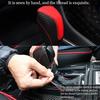 Genuine Leather Car Shift Knobs Cover for Subaru Crosstrek XV Forester 2018-2023/Impreza 2017-2023 Interior Accessories Protective Cover(Carbon Fibre