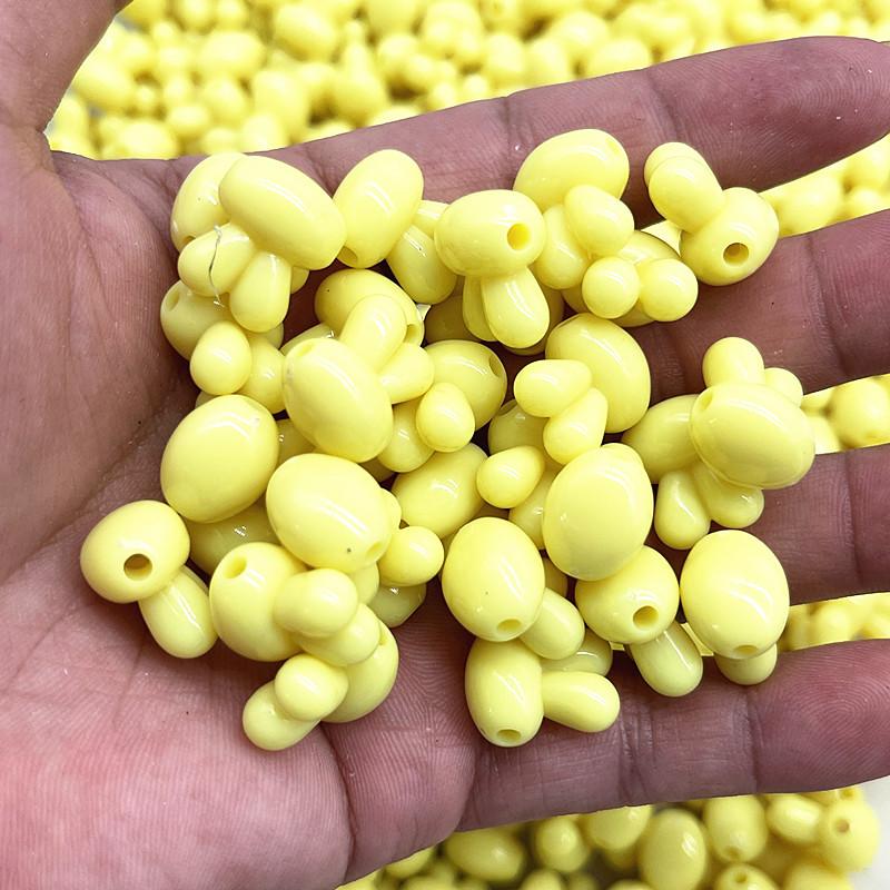 New 15pcs 13*15mm Colourful Rabbit Acrylic Loose Spacer Beads for Jewelry Making DIY Bracelets Accessories