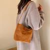 Succinct Suede Handbag Adjustable Straps Multicolor Crossbody Bag Rope Buckle Design Shoulder Bags for Work