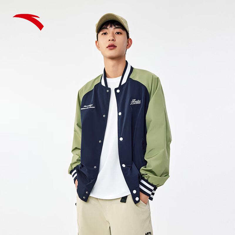 Anta Winter Fashion Spliced Hooded Baseball Jacket M