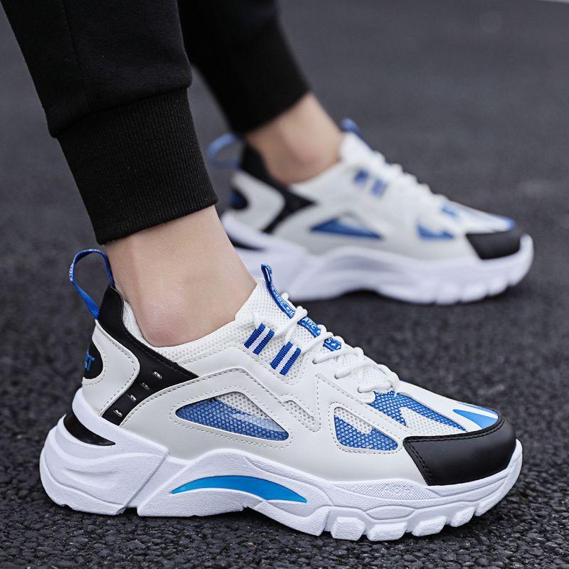 Autumn Breathable Men's Shoes 2025 New Little White Shoes Winter Trend Versatile Men's Leisure Sports Dad Trendy Shoes