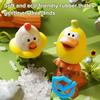 Squeaky Chick Squeeze Toy Stress Anxiety Relief Screaming Duck Sensory Toy Portable Travel Calming Decompression