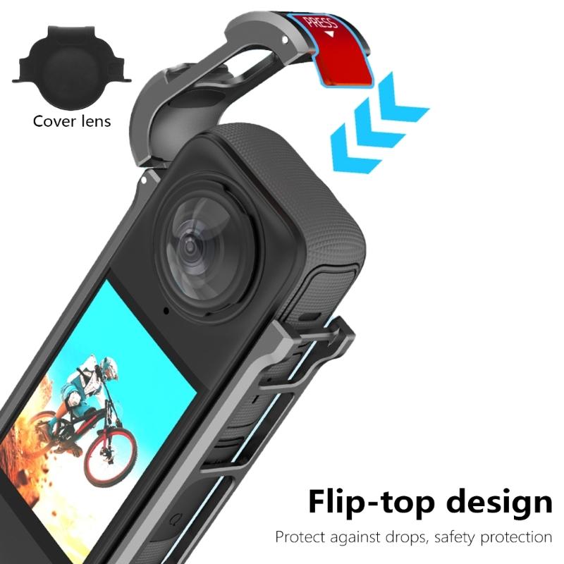 Aluminum Protective Frame Expansion  Cage Metal Lens Protections Camera Full Frame for X4