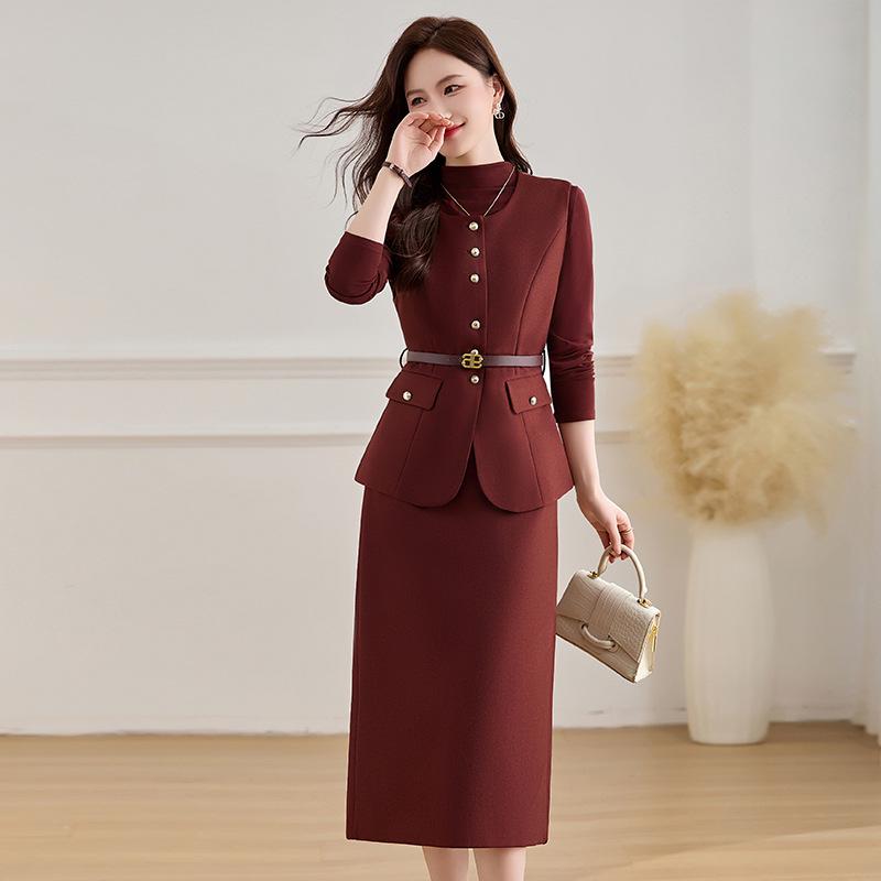 Conjunto de Camisa, Chaleco y Falda Slimming para Mujer Primavera 2025