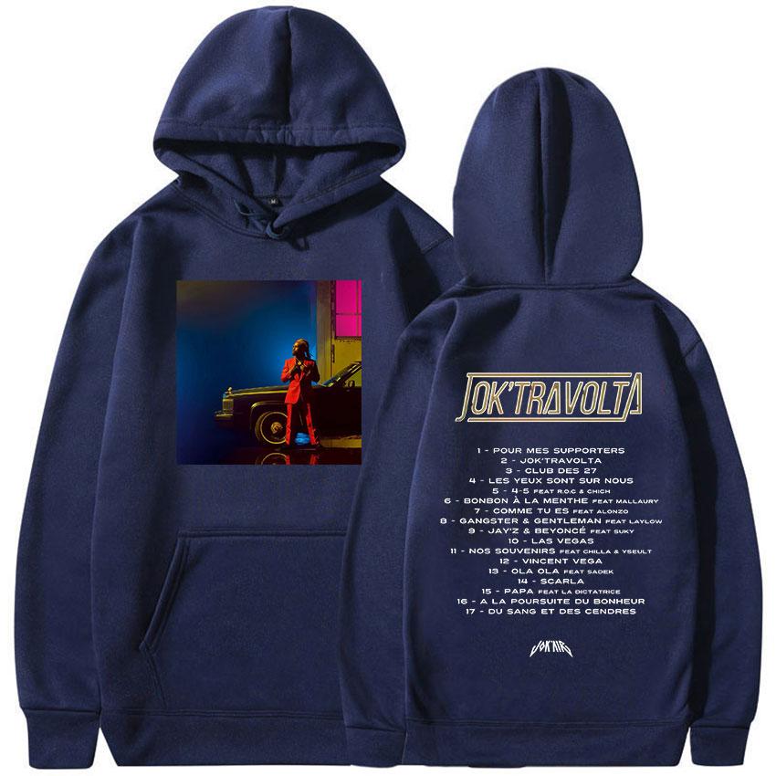 Rapper Jokair Jok Travolta Album 2025 Fans Hoodie Men's Hip Hop Fleece Pullover Sweatshirt Unisex Loose Fashion Clothing Hooded