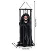 Halloween prisoner ghost ornaments horror prisoner ghost pendant induction cage ornaments prank props holiday decoration