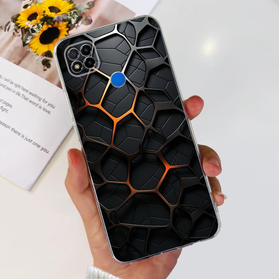 Hülle für Xiaomi Redmi 9C, niedliches Panda-Astronauten-Motiv, weiche Silikon-Handyhülle für Xiaomi Redmi 9C NFC Redmi9C Fundas Capa