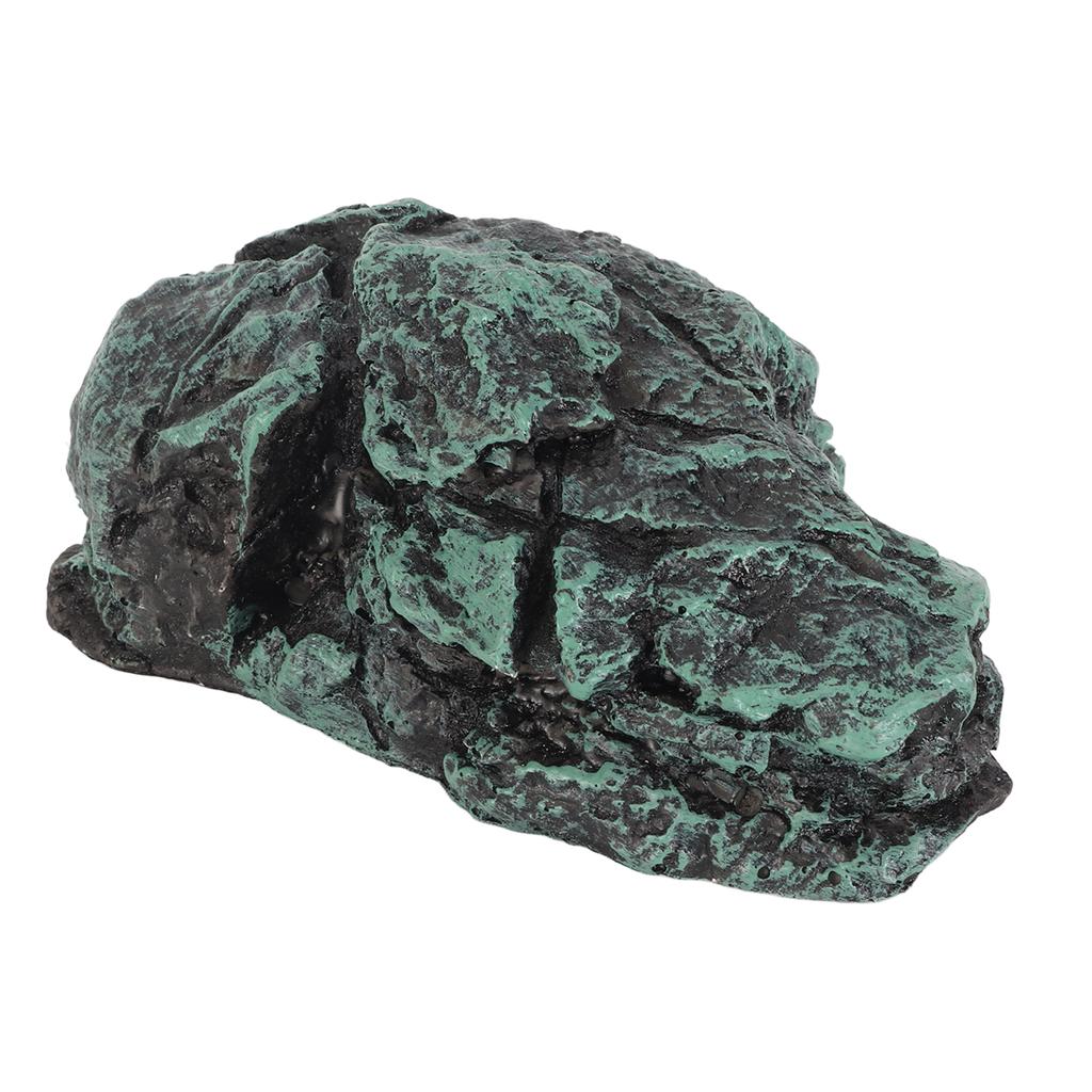 Reptile Rock Hide Cave Simulation Realistic Safe Comfortable Resin Rock Hideout for Terrarium Decoration