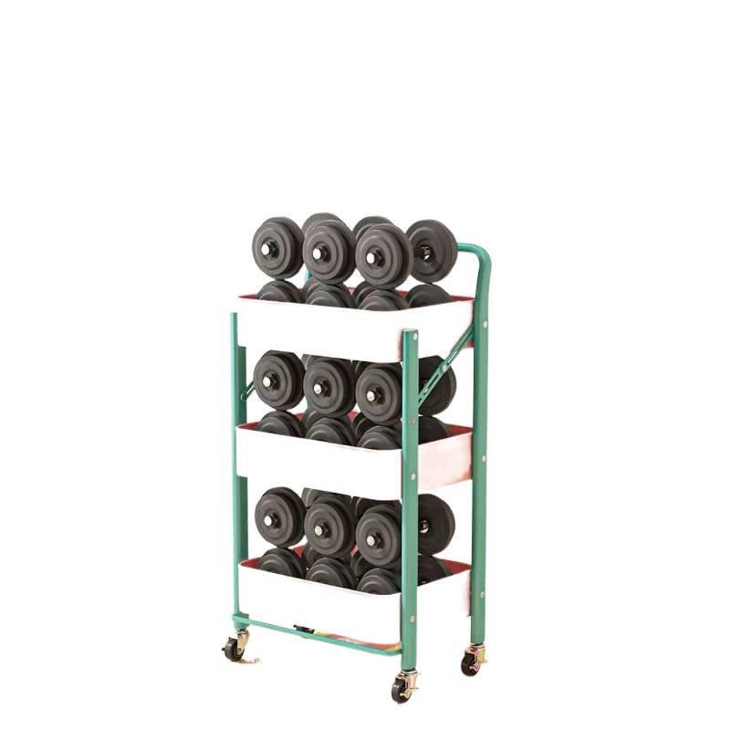 Foldable Hand-Pushed Storage Rack with Shelves for Snacks, Toys, and Kitchen Use