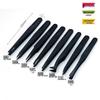 Anti-static Carbon Fiber Plastic Tweezers: Round & Wide Tip Clamps, Eco-friendly Insulation for Disassembly and Repair