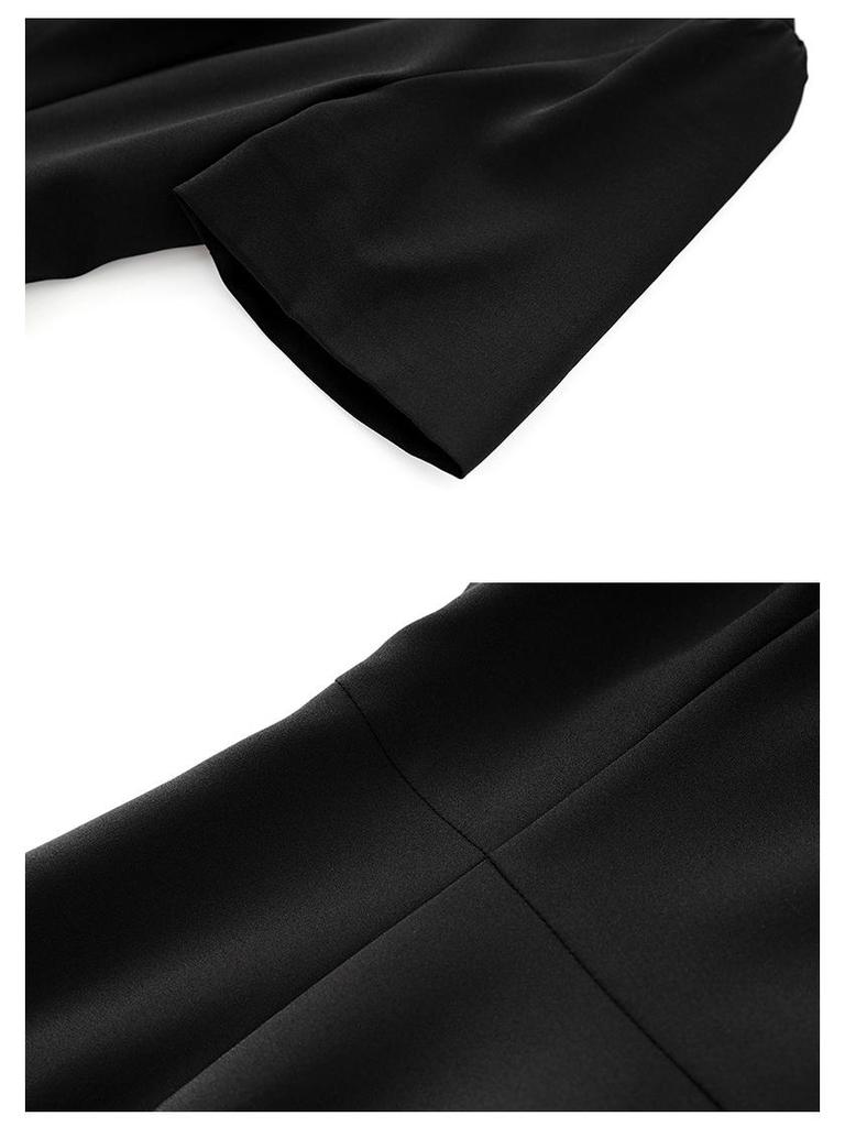 Nanyou French-Style Diamond Waist Slimming Luxury Dress