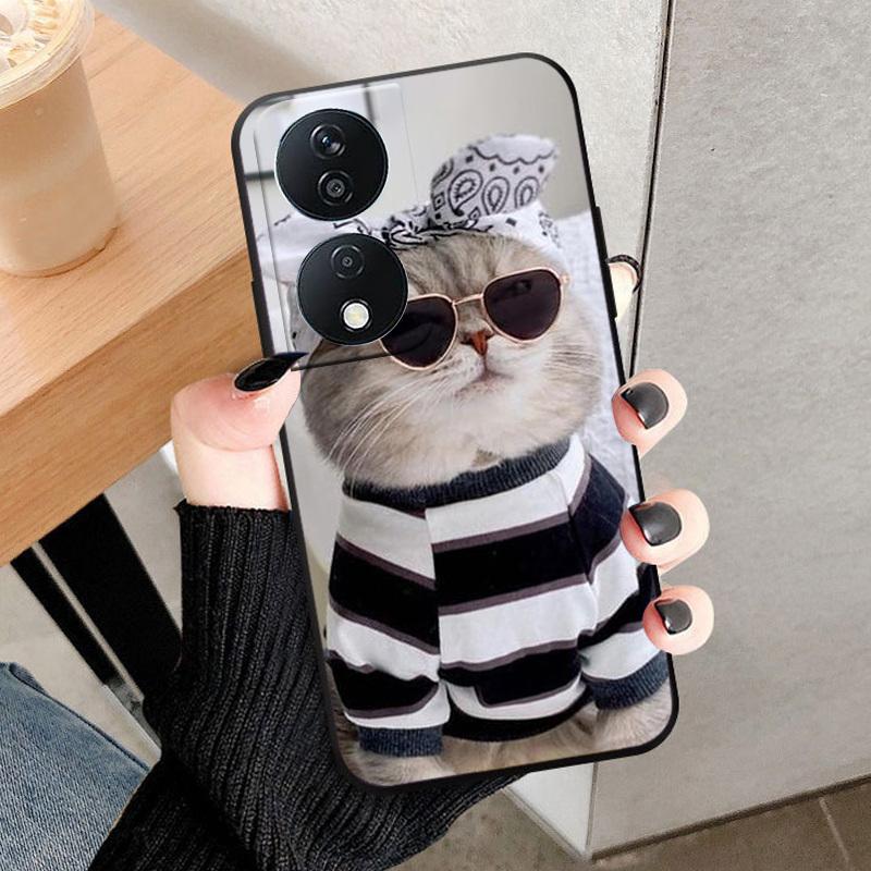 For Honor 90 Smart Phone Case Fashion Back Cover For Honor X7B Play 8T 50 Plus 5G Case Soft TPU Silicone Shell Funda Coque