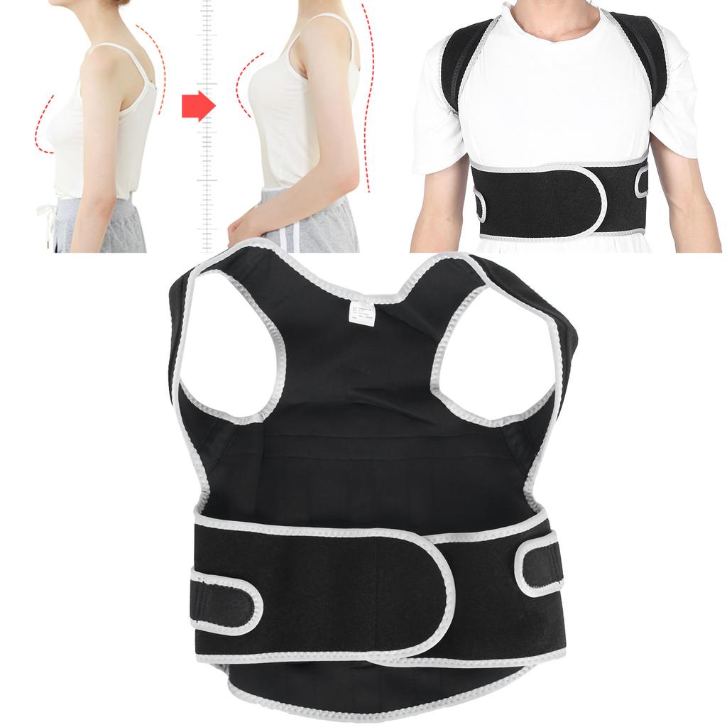 Posture Corrector Breathable Adult Back Waist Spine Support Belt Brace StraightenerXL