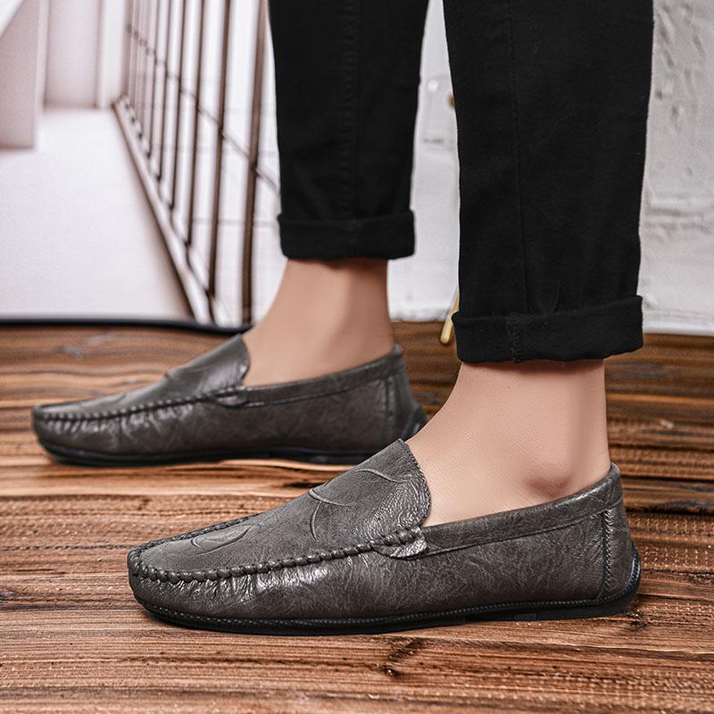 Mode Herrenschuhe Männlich Bequemer Fahrschuh Leder Herren Allround Freizeitschuhe Herren Slipper Business Schuhe Heißer Verkauf Loafer Herren