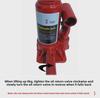 Vertical Hydraulic Jack 10-Ton for Cars, SUVs, and Trucks - Hand Crank Oil Pressure Jack