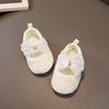 White Color Princess Shoes Non-Slip Sole Rubber Sole Shoes New Toddler Shoes  for 0-15 Month